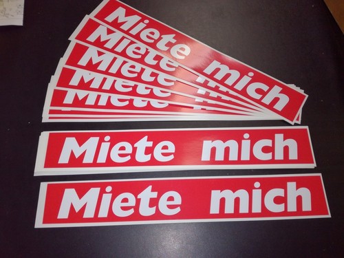 Aufkleber kleber miete mich - aufkleber,